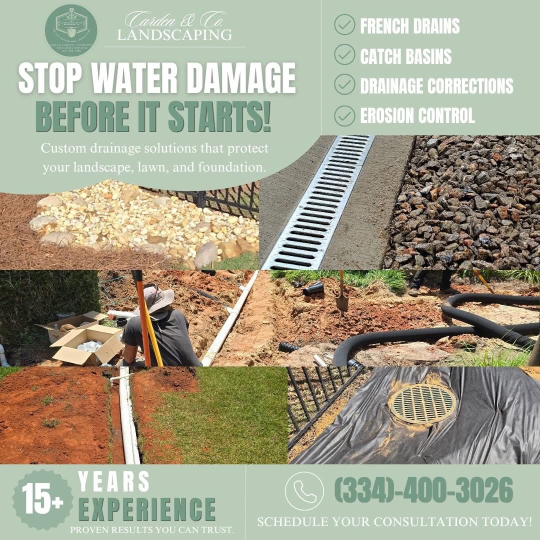 Stone drainage area